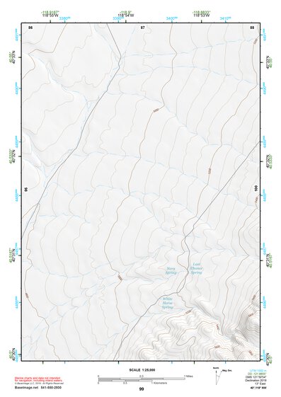 40118NW Page 99 Eugene Mountains Topo Preview 1