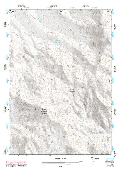 40118NW Page 101 Eugene Mountains Topo Preview 1
