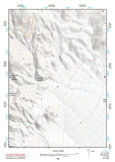 40118NW Page 103 Eugene Mountains Topo Preview 1
