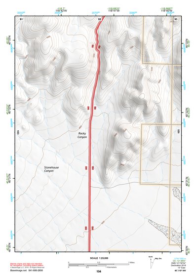 40118NW Page 104 Eugene Mountains Topo Preview 1