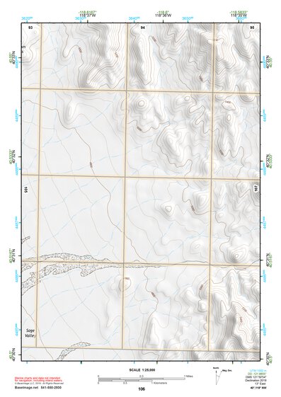 40118NW Page 106 Eugene Mountains Topo Preview 1