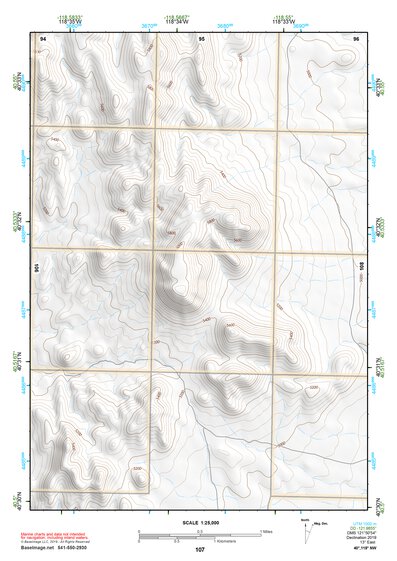 40118NW Page 107 Eugene Mountains Topo Preview 1