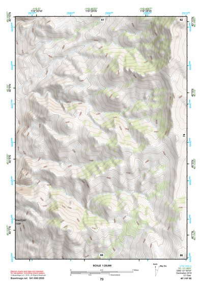 40119SE Page 73 Kumiva Peak Topo Preview 1