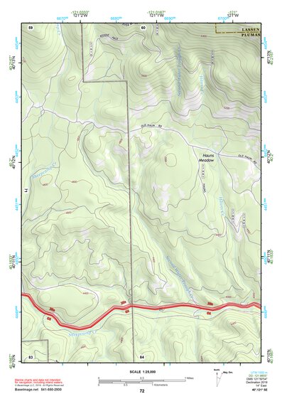 40121SE Page 72 Lake Almanor Topo Preview 1