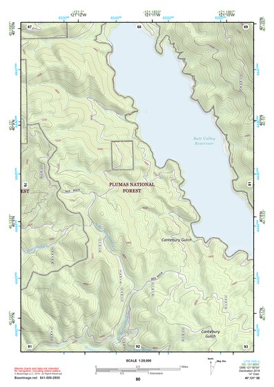 40121SE Page 80 Lake Almanor Topo Preview 1