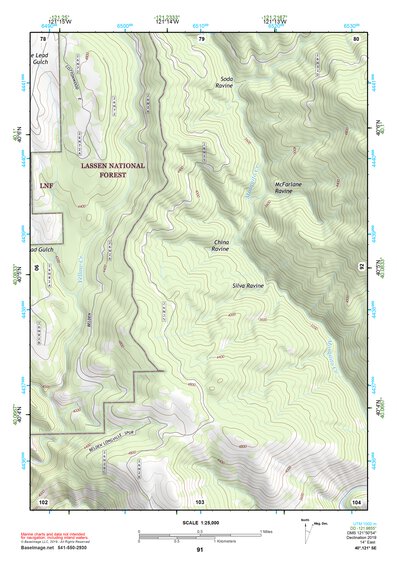 40121SE Page 91 Lake Almanor Topo Preview 1