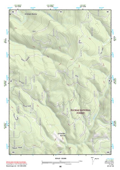 40121SE Page 95 Lake Almanor Topo Preview 1