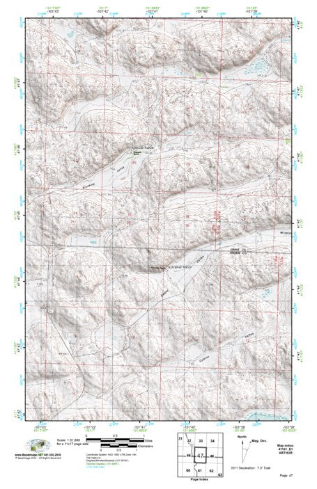 (41101e1) Page 047 Arthur Map by BaseImage Publishing | Avenza Maps