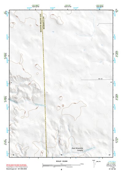 41103NE Page 4 Scottsbluff Topo Preview 1