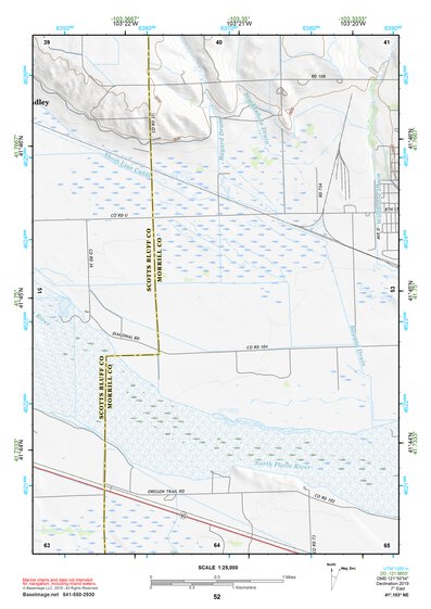 41103NE Page 52 Scottsbluff Topo Preview 1