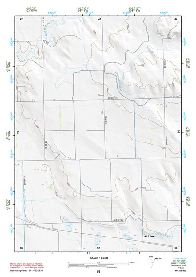 41103NE Page 55 Scottsbluff Topo Preview 1