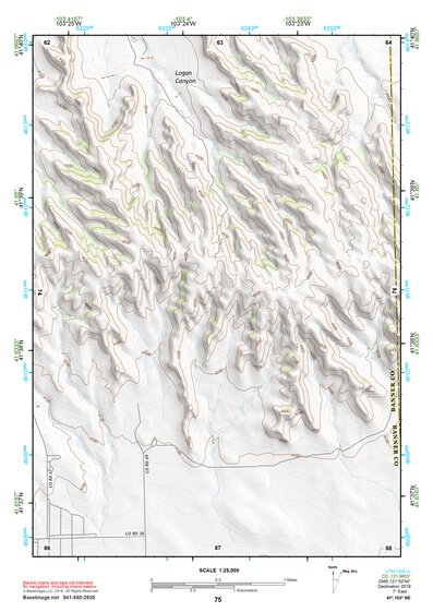 41103NE Page 75 Scottsbluff Topo Preview 1