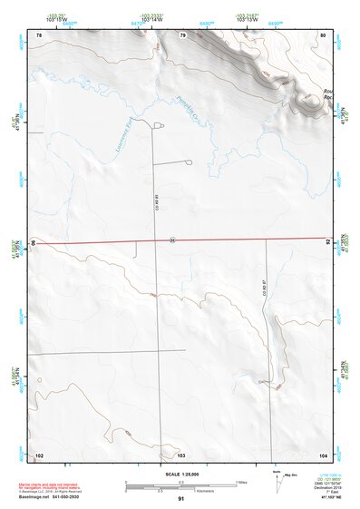 41103NE Page 91 Scottsbluff Topo Preview 1