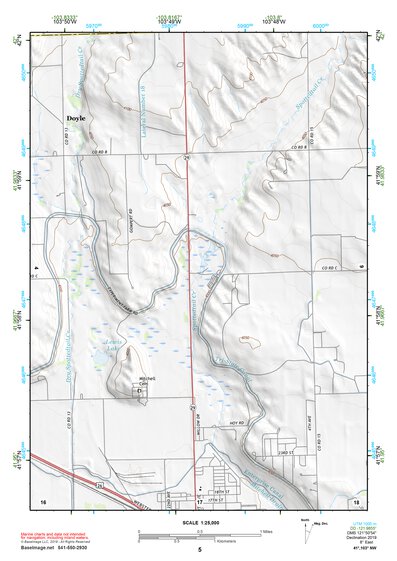 41103NW Page 5 Scottsbluff Topo Preview 1