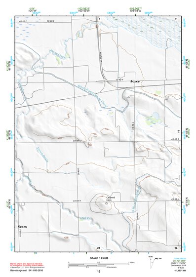 41103NW Page 13 Scottsbluff Topo Preview 1