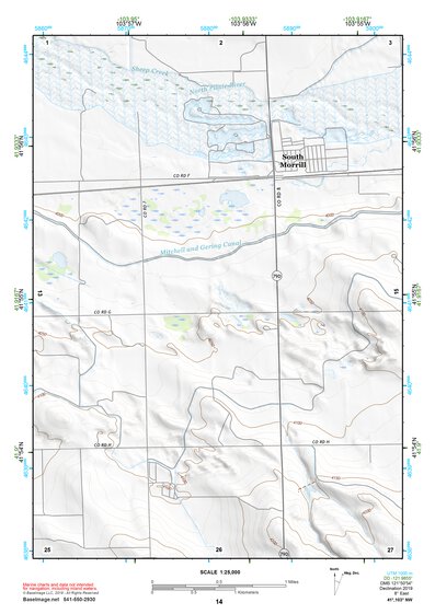41103NW Page 14 Scottsbluff Topo Preview 1