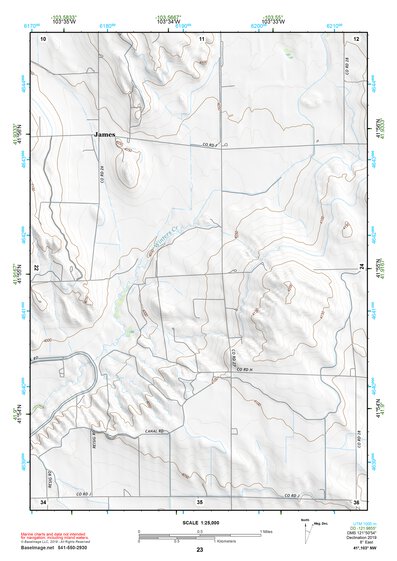41103NW Page 23 Scottsbluff Topo Preview 1