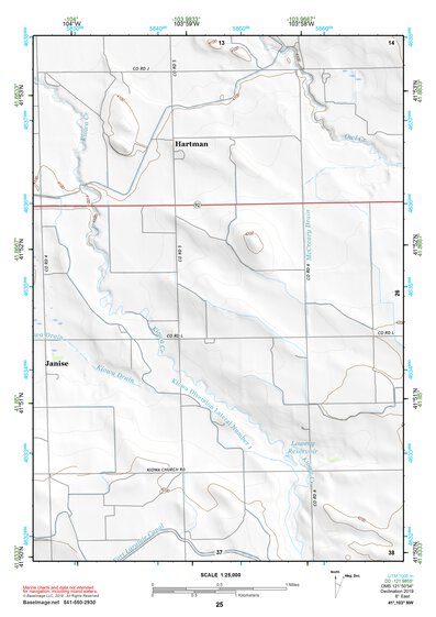 41103NW Page 25 Scottsbluff Topo Preview 1