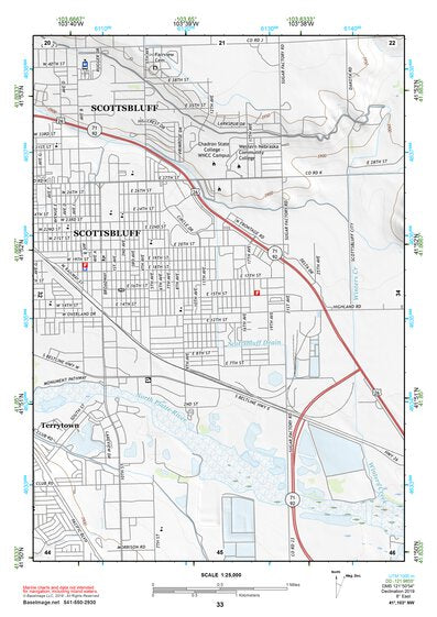 41103NW Page 33 Scottsbluff Topo Preview 1