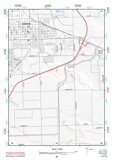 41103NW Page 45 Scottsbluff Topo Preview 1