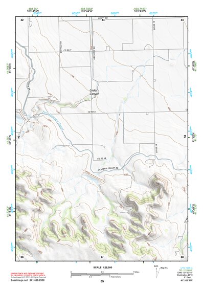 41103NW Page 55 Scottsbluff Topo Preview 1
