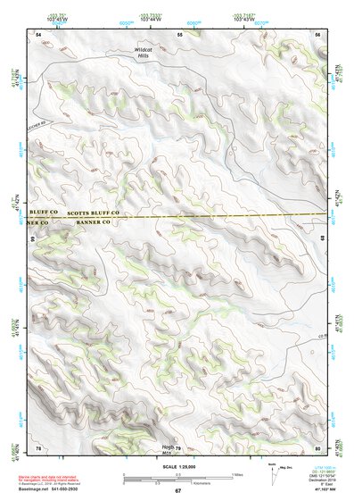41103NW Page 67 Scottsbluff Topo Preview 1