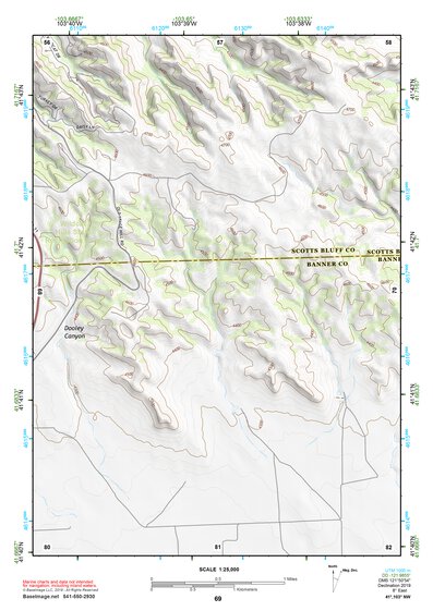 41103NW Page 69 Scottsbluff Topo Preview 1