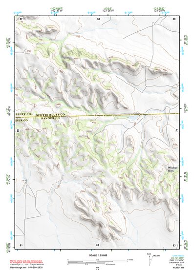 41103NW Page 70 Scottsbluff Topo Preview 1