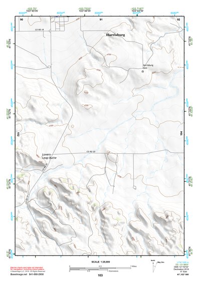 41103NW Page 103 Scottsbluff Topo Preview 1