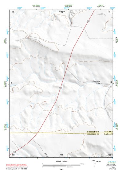 41104NE Page 90 Chugwater Topo Preview 1