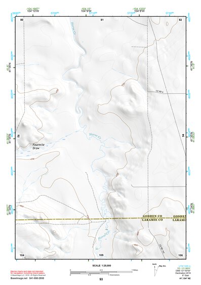 41104NE Page 93 Chugwater Topo Preview 1