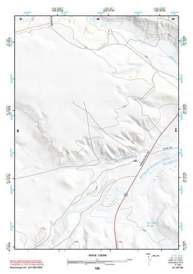 41104NE Page 100 Chugwater Topo Preview 1
