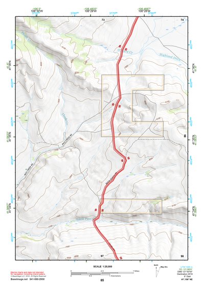 41106NE Page 85 Medicine Bow Topo Preview 1