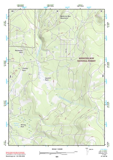 41106NE Page 101 Medicine Bow Topo Preview 1