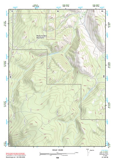 41106NE Page 104 Medicine Bow Topo Preview 1