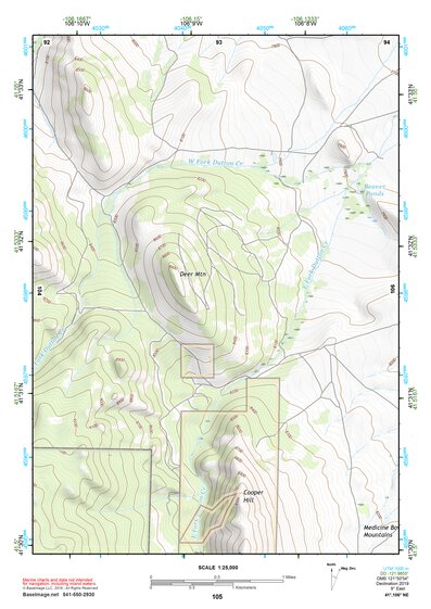 41106NE Page 105 Medicine Bow Topo Preview 1