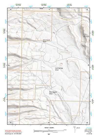 41107NE Page 23 Rawlins Topo Preview 1