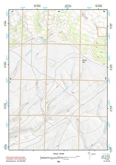 41107NE Page 100 Rawlins Topo Preview 1