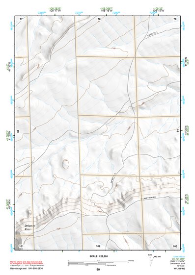 41108NE Page 90 Red Desert Basin Topo Preview 1