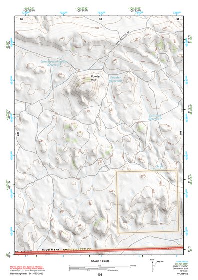 41108SE Page 103 Kinney Rim Topo Preview 1