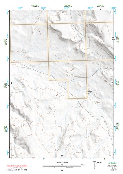 41108SW Page 54 Kinney Rim Topo Preview 1