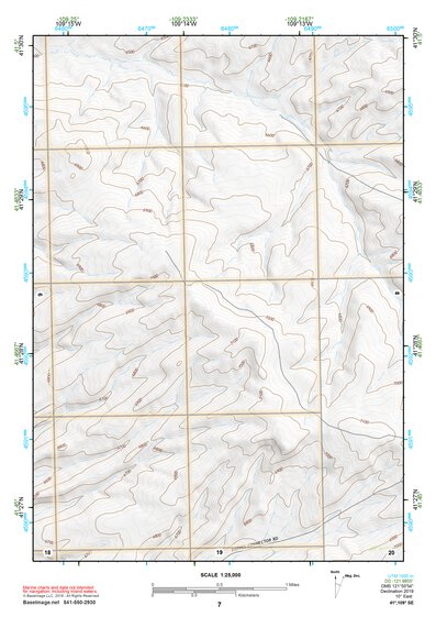 41109SE Page 7 Firehole Canyon Topo Preview 1