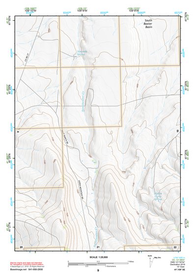 41109SE Page 9 Firehole Canyon Topo Preview 1