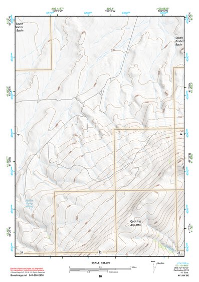 41109SE Page 10 Firehole Canyon Topo Preview 1
