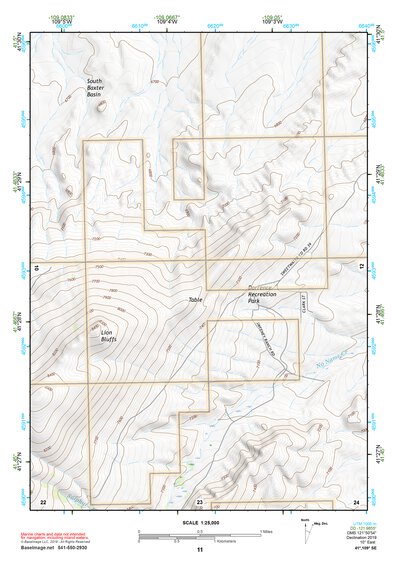 41109SE Page 11 Firehole Canyon Topo Preview 1