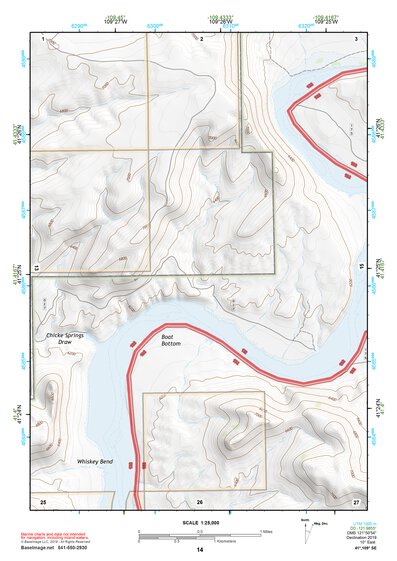 41109SE Page 14 Firehole Canyon Topo Preview 1