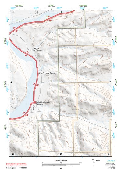 41109SE Page 15 Firehole Canyon Topo Preview 1
