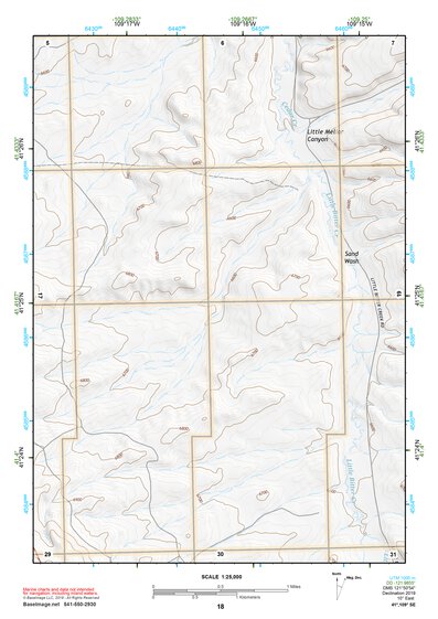 41109SE Page 18 Firehole Canyon Topo Preview 1