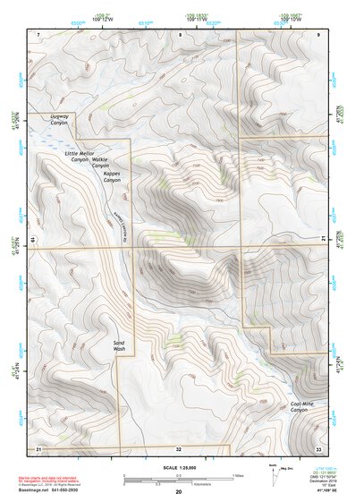 41109SE Page 20 Firehole Canyon Topo Preview 1