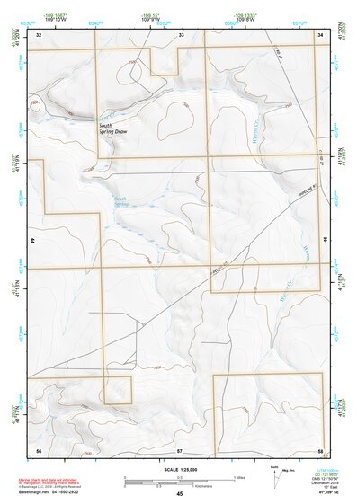 41109SE Page 45 Firehole Canyon Topo Preview 1